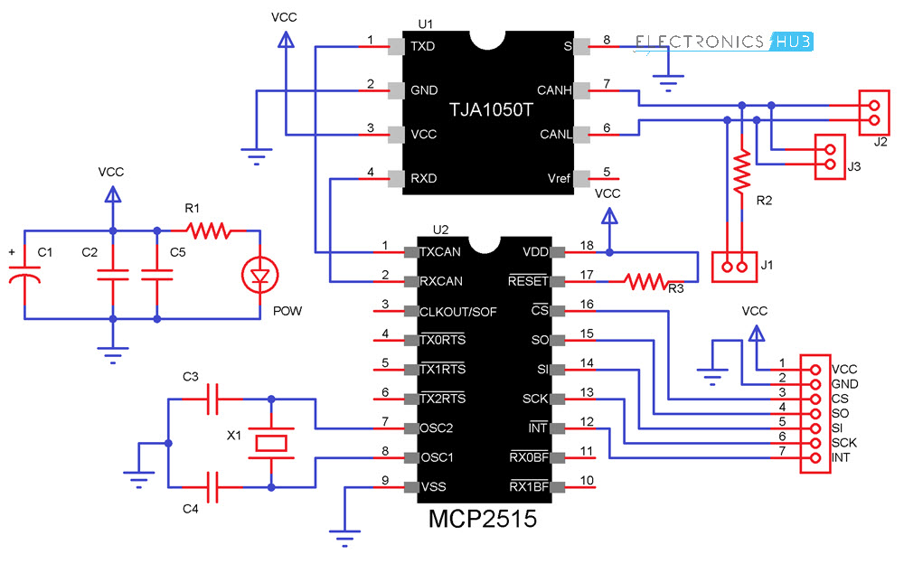 Circuit Diagram of the MCP 2515